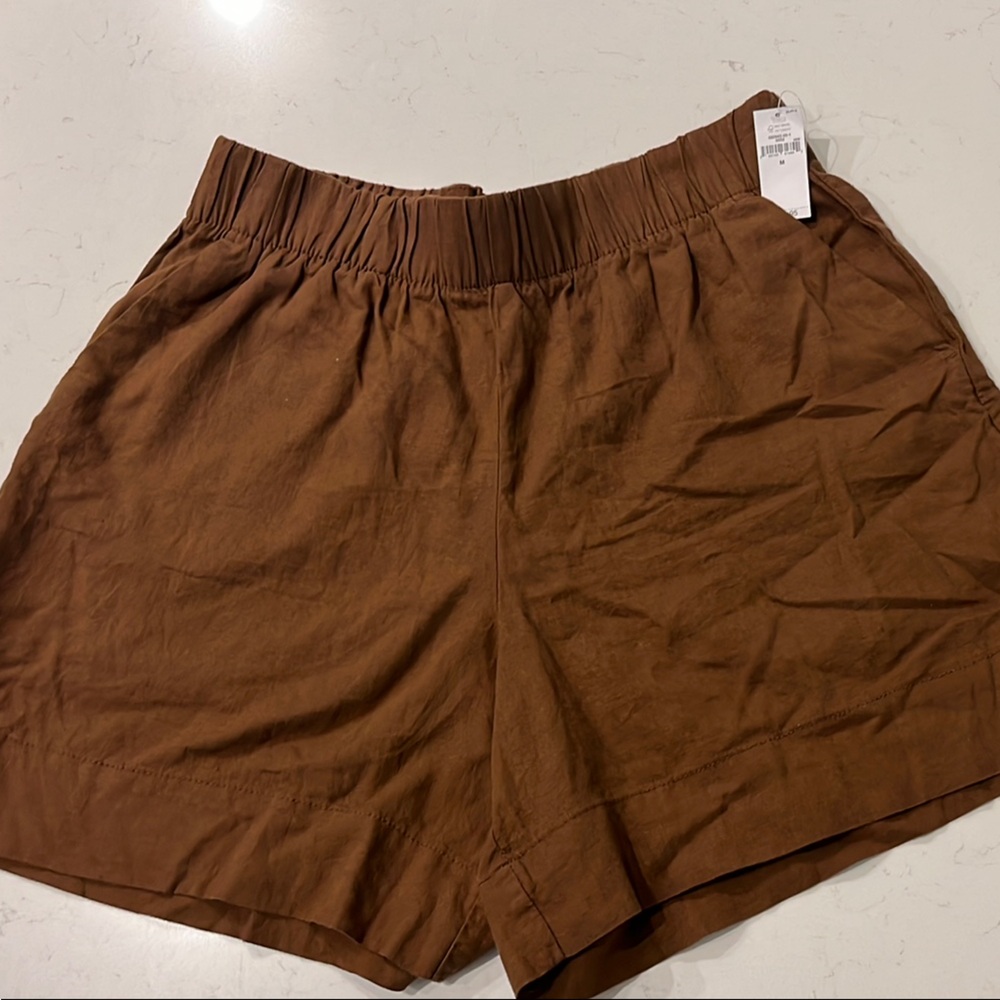 Gap linen Brown high waist loose fit Shorts